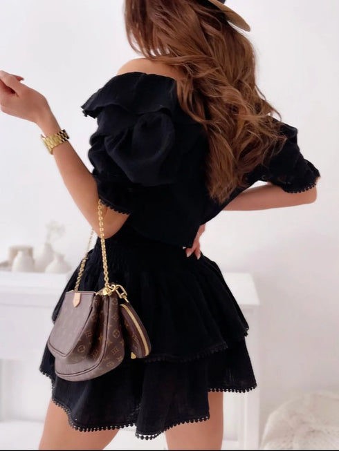 ruffled-smocked-layered-mini-dress OhSoStyled at Sophia's Style-7