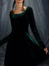 velvet-round-neck-long-sleeve-dress-Sophia's Style-7