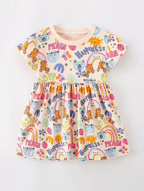 childrens-cartoon-print-short-sleeve-casual-dress-ohso-kids-sophias-styleDresses-1