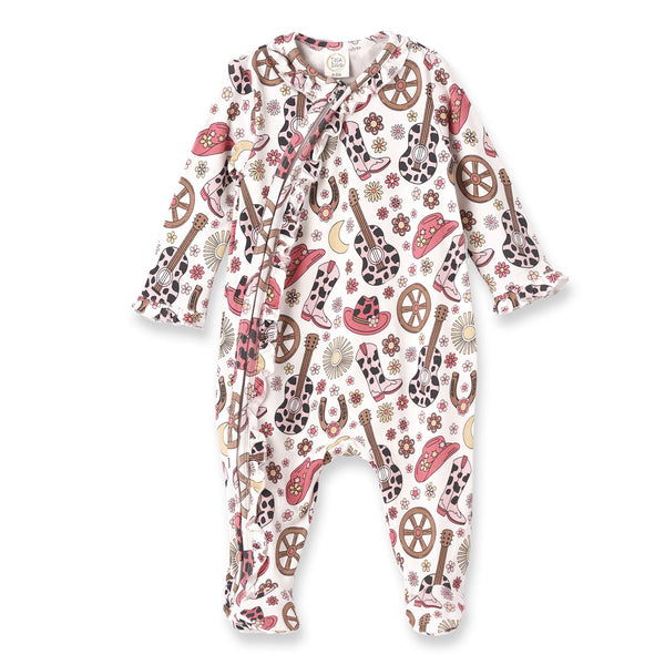 cowgirl-cutie-bamboo-zipper-romper Tesa Babe - Sophia's StyleBaby Girl Clothes-1