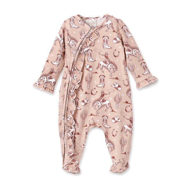 wild-wrangler-pink-bamboo-ruffle-zipper-romper-Sophia's StyleRompers w/Zipper-1