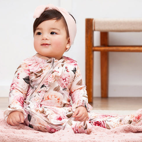 garden-bouquet-baby-girl-bamboo-zipper-romper- at Sophia's Style-2