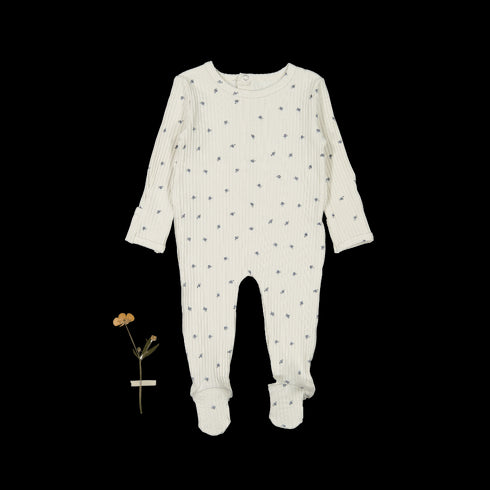 the-printed-romper-rosa-blue Lovely Littles - Sophia's StyleBack Snap Romper-1