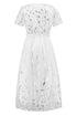 sequin-leaf-embroidery-tie-front-short-sleeve-dress Sophia's Trends - Sophia's Style--