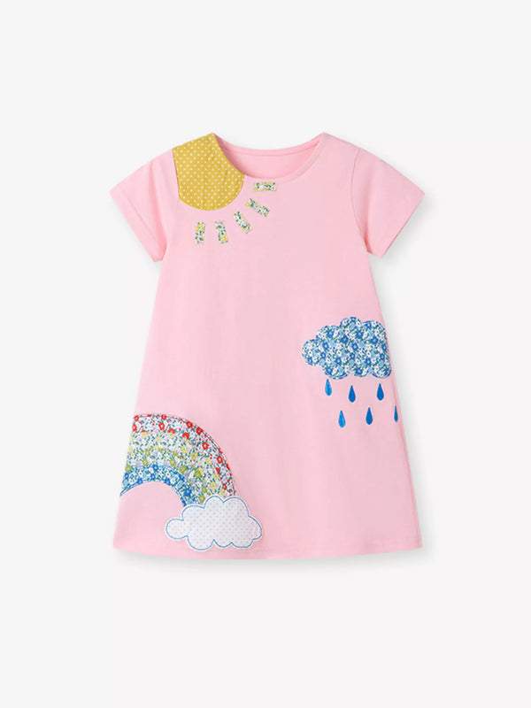 childrens-round-neck-short-sleeve-dress-ohso-kids-sophias-style-1