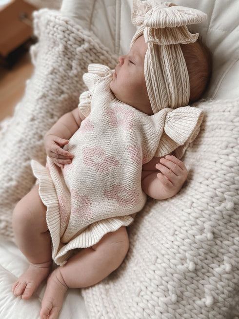 luna-luca-floral-frills-romper Luna and Luca Newborn Baby Clothes