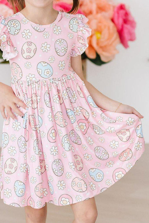 easter-egg-hunt-flutter-sleeve-twirl-dress Mila & Rose - Sophia's StyleTwirl Dress Flutter-1
