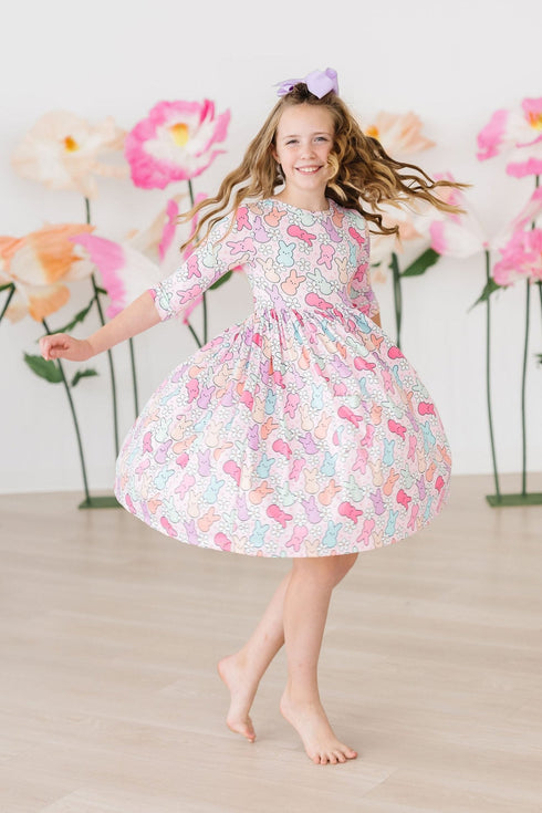 hangin-with-my-peeps-3-4-sleeve-pocket-twirl-dress Mila & Rose - Sophia's Style-4