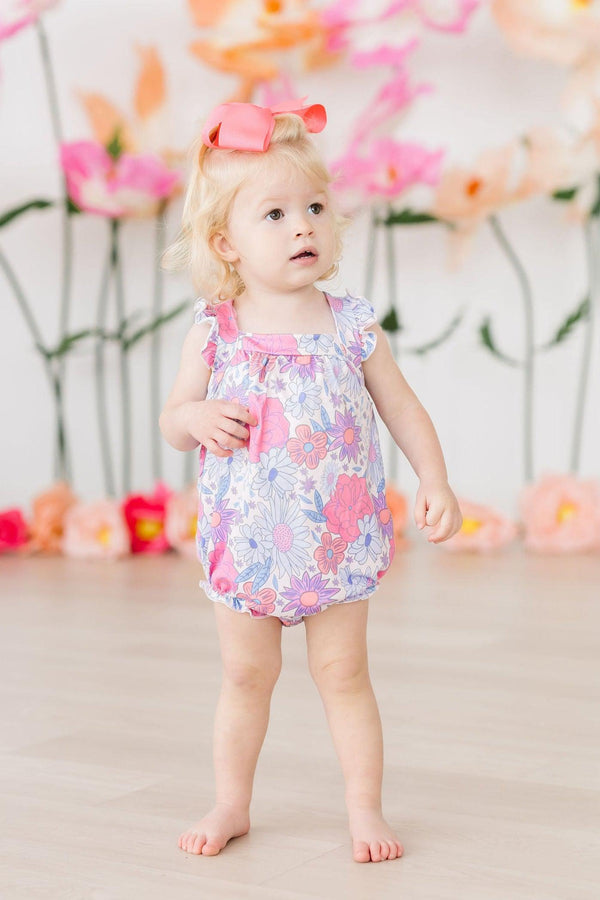 sweet-springtime-ruffle-cross-back-romper Mila & Rose at Sophia's Style-Sweet Springtime Ruffle Cross Back Romper-0-3M-Ruffle Cross Back Romper-1