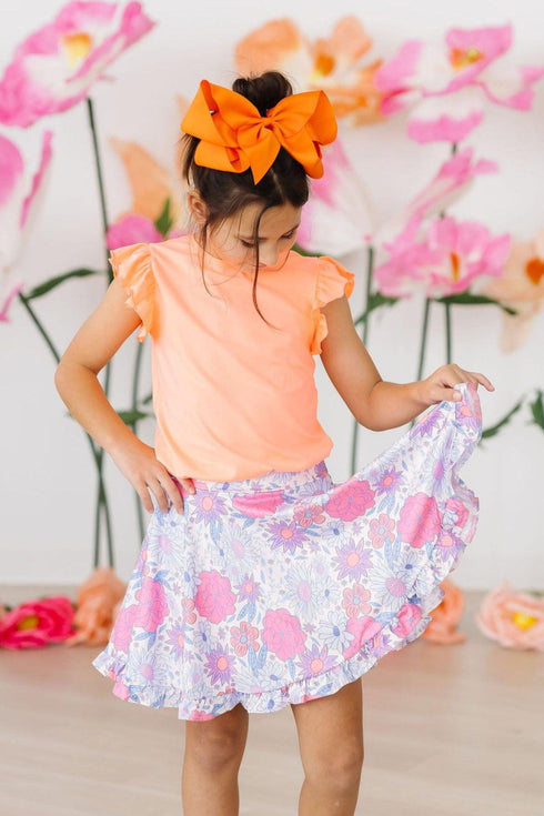 neon-coral-s-s-ruffle-tee Mila & Rose at Sophia's Style--12-24M--2