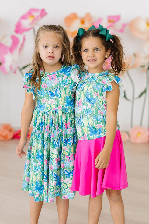 watercolor-butterflies-flutter-sleeve-twirl-dress Mila & Rose - Sophia's Style-3