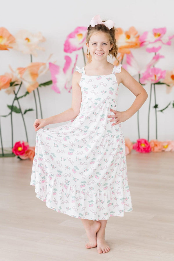 berries-bows-ruffle-maxi-dress Mila &  Rose - Sophia's Style-Berries & Bows Ruffle Maxi Dress-2T--1