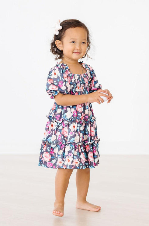 beauty-in-bloom-smocked-ruffle-dress Mila & Rose - Sophia's Style-Beauty in Bloom Smocked Ruffle Dress-2T--1