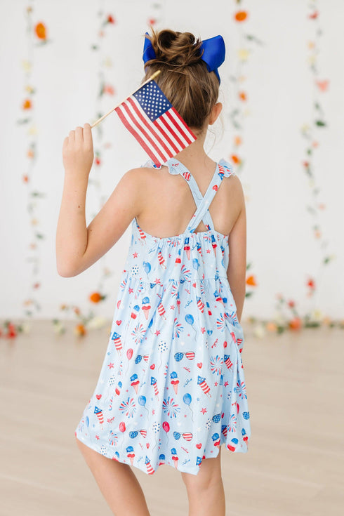 baby-youre-a-firework-ruffle-cross-back-dress Mila & Rose - Sophia's Style-2