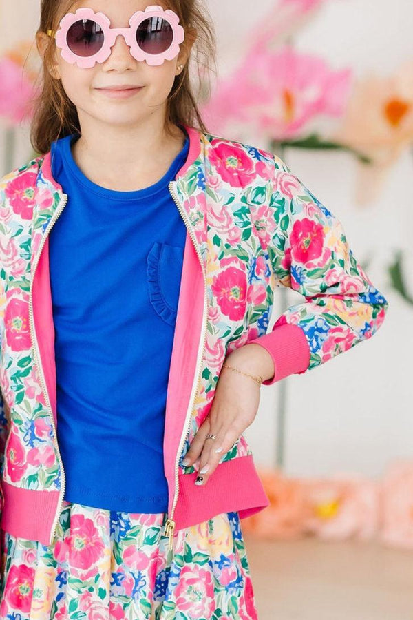 wildflower-wishes-satin-jacket Mila & Rose at Sophia's Style-Wildflower Wishes Satin Jacket-2T-Satin Jacket-1