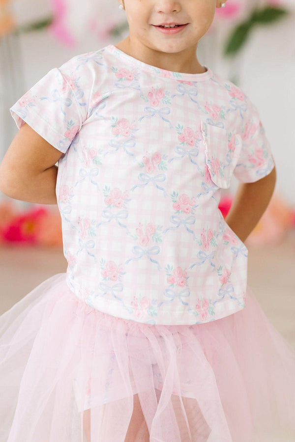 ribbons-roses-ruffle-pocket-tee Mila & Rose at Sophia's Style-Ribbons & Roses Ruffle Pocket Tee-6-12M-Ruffle Pocket Tee-1
