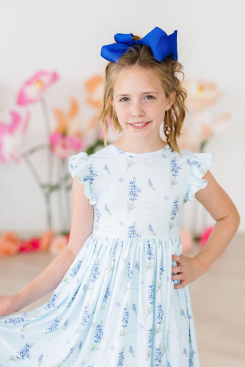texas-bluebonnets-flutter-sleeve-twirl-dress Mila & Rose - Sophia's Style-4