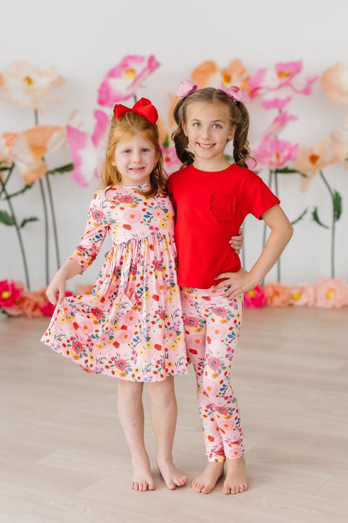bouquet-beauty-3-4-sleeve-pocket-twirl-dress Mila & Rose - Sophia's Style--12-24M--2
