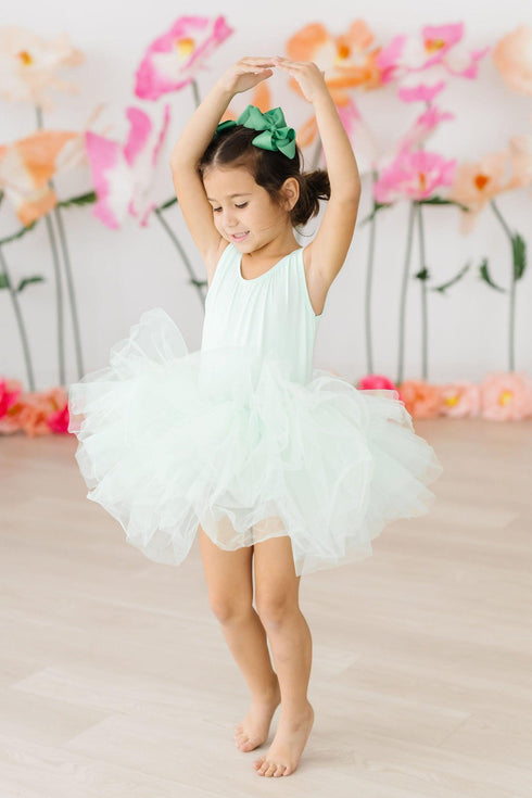 pastel-green-tank-tutu-leotard Mila & Rose at Sophia's Style-Pastel Green Tank Tutu Leotard-6-12M-Tutu Leotard Tank-1