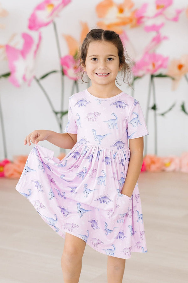 jurassic-joy-s-s-pocket-twirl-dress Mila &  Rose - Sophia's Style-Jurassic Joy S/S Pocket Twirl Dress-6-12M--1