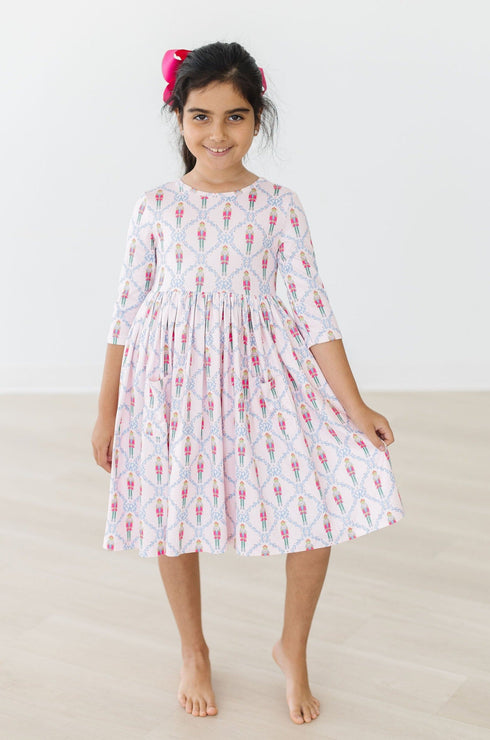 pink-nutcracker-3-4-sleeve-pocket-twirl-dress Mila & Rose - Sophia's Style-5