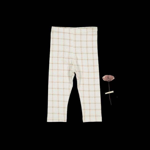 the-printed-legging-tan-grid Lovely Littles - Sophia's StyleLeggings-1