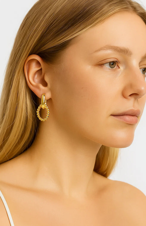 elegant-link-drop-earrings-Sophia's Style-2