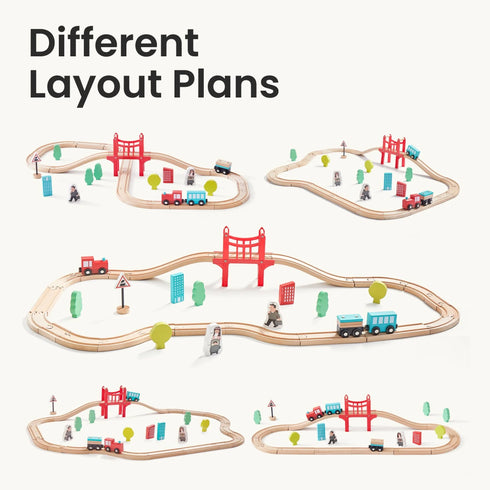 tiny-land®-wooden-train-set-for-children-39-pcs at Sophia's Style-7