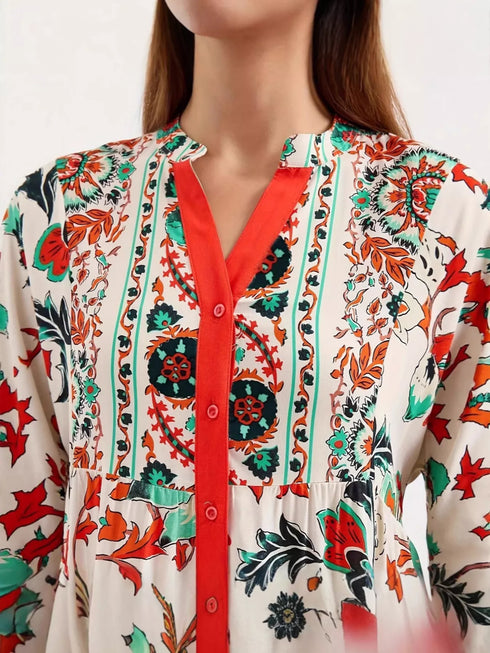 printed-notched-long-sleeve-maxi-dress-OhSoStyled-Sophia's-Style-2