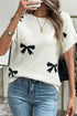 bow-pattern-knit-short-sleeve-sweater-Sophia's Style-2
