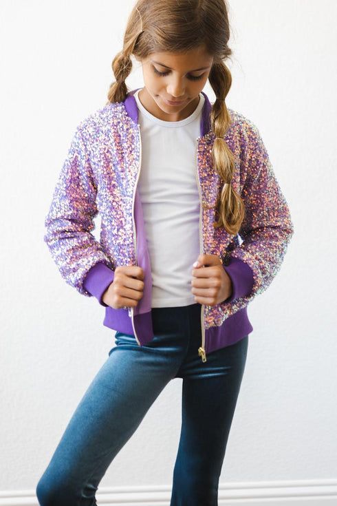 purple-sequin-jacket Mila & Rose - Sophia's Style--45846--5