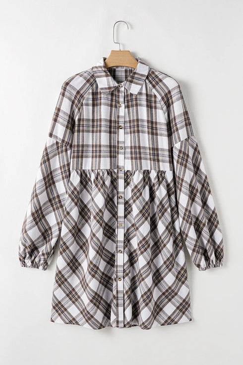 full-size-plaid-collared-neck-balloon-sleeve-mini-shirt-dress-Sophia's Style-6