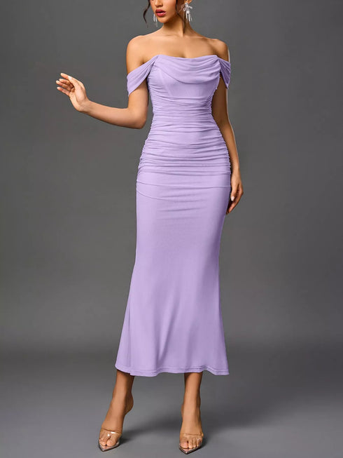 off-shoulder-ruched-mermaid-maxi-dress-OhSoStyled-Sophia's-Style-36