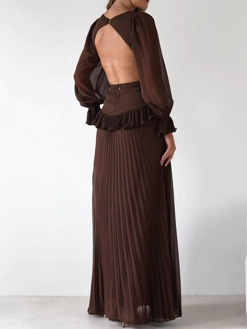 backless-pleated-long-sleeve-maxi-dress-OhSoStyled-Sophia's-Style-22