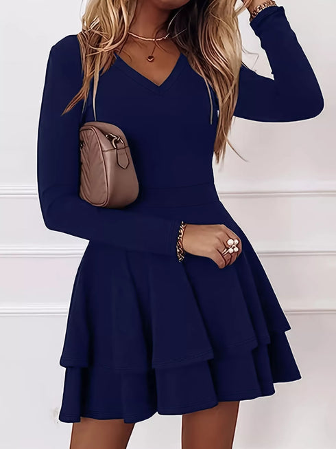 v-neck-layered-ruffle-mini-dress-OhSoStyled-Sophia's-Style-13