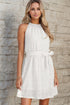 lace-sleeveless-tied-waist-mini-dress OhSoStyled - Sophia's Style in White-1
