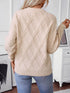 geometric-round-neck-long-sleeve-sweater-Sophia's Style-2