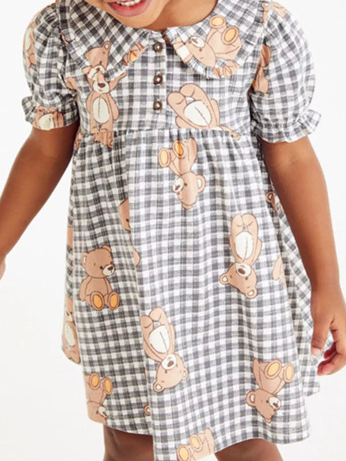 childrens-gingham-teddy-bear-print-peter-pan-collar-dress-ohso-kids-sophias-style-2