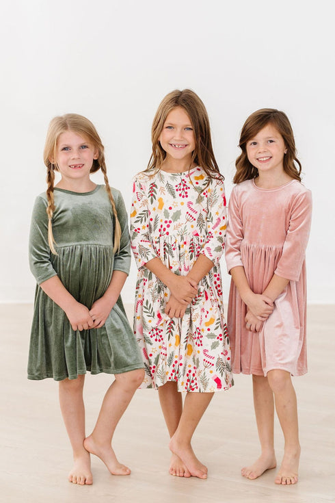 holly-jolly-christmas-3-4-sleeve-pocket-twirl-dress Mila & Rose - Sophia's Style-6