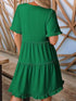 tiered-notched-short-sleeve-mini-dress OhSoStyled - Sophia's Style in Dark Green-3
