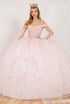 Floral Appliqués Off Shoulder Ball Gown for Women, Sizes 4/XS-16/3X