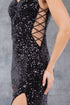 Womens Girls Sequin Sweetheart Side Slit Formal Gown XS4-3XL14