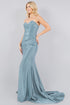 Bliss Womens Glossy Stretch Satin Mermaid Dress, Sizes XS-3XL