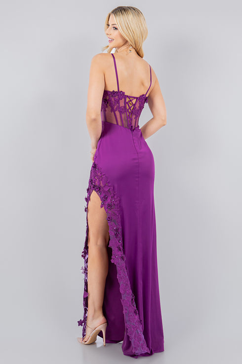 Bliss Strapless Sequin Corset Prom Gown for Women, Sizes XS-3XL