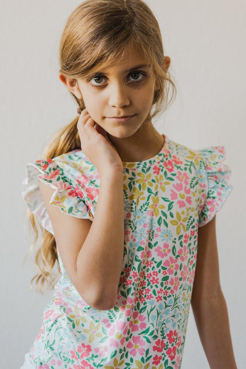 daffodils-s-s-ruffle-tee Mila & Rose - Sophia's Style--4T--5