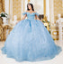 Off Shoulder Lace Beaded Applique Quinceañera Ball Gown for Women 4/XS-16/3X