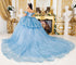 Off Shoulder Lace Beaded Applique Quinceañera Ball Gown for Women 4/XS-16/3X