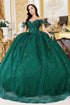 Off Shoulder Lace Beaded Applique Quinceañera Ball Gown for Women 4/XS-16/3X