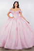 Off Shoulder Lace Beaded Applique Quinceañera Ball Gown for Women 4/XS-16/3X