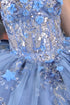 Enchanting Floral Details Quinceañera Ball Gown for Women, Sizes 4/XS-16/3X